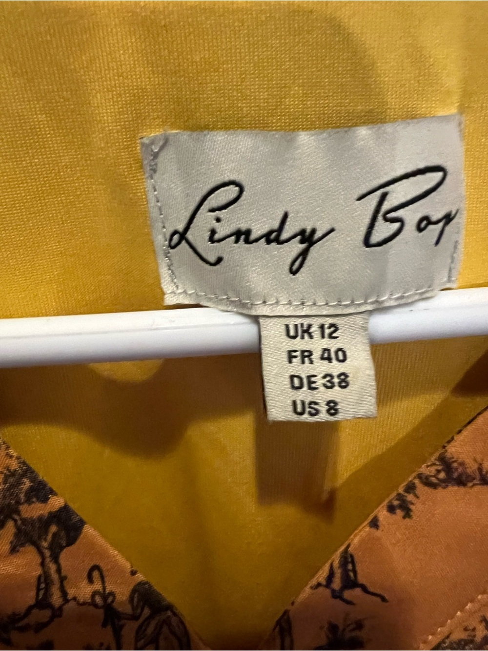 Lindy Bop Yellow Dress with Skeleton Toille Print